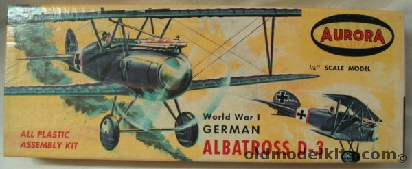 Aurora 1/48 German Albatross D-3 (Albatros D.III / DIII), 104-79 plastic model kit